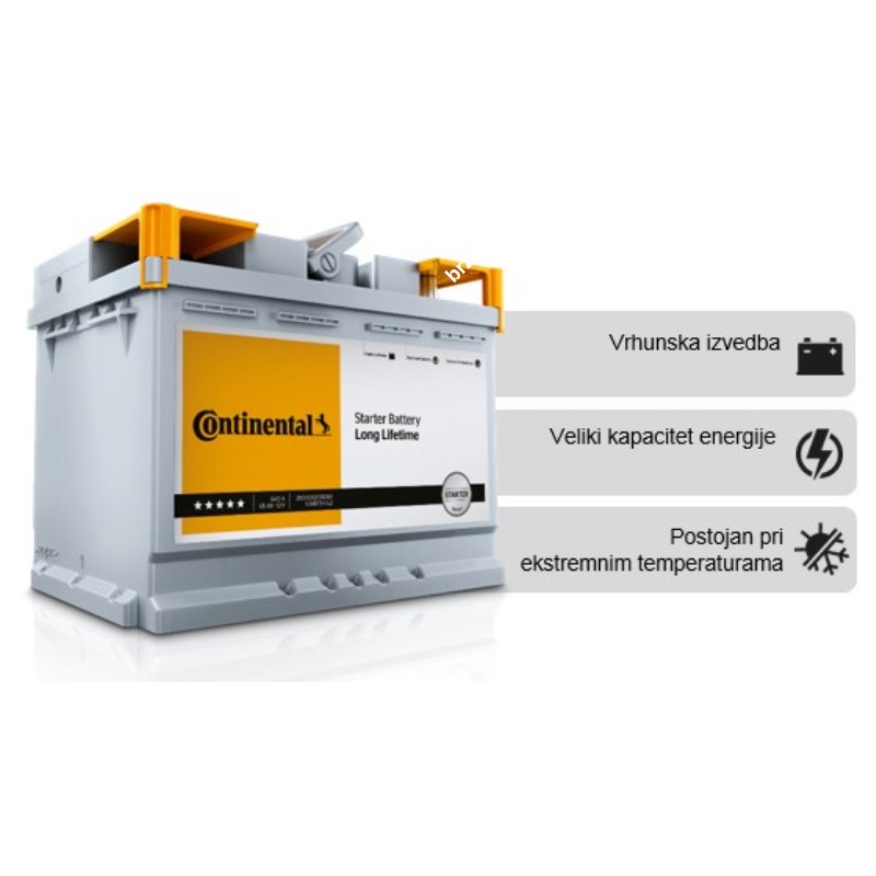 AKUMULATOR CONTINENTAL 85AH (760EN) STARTER
