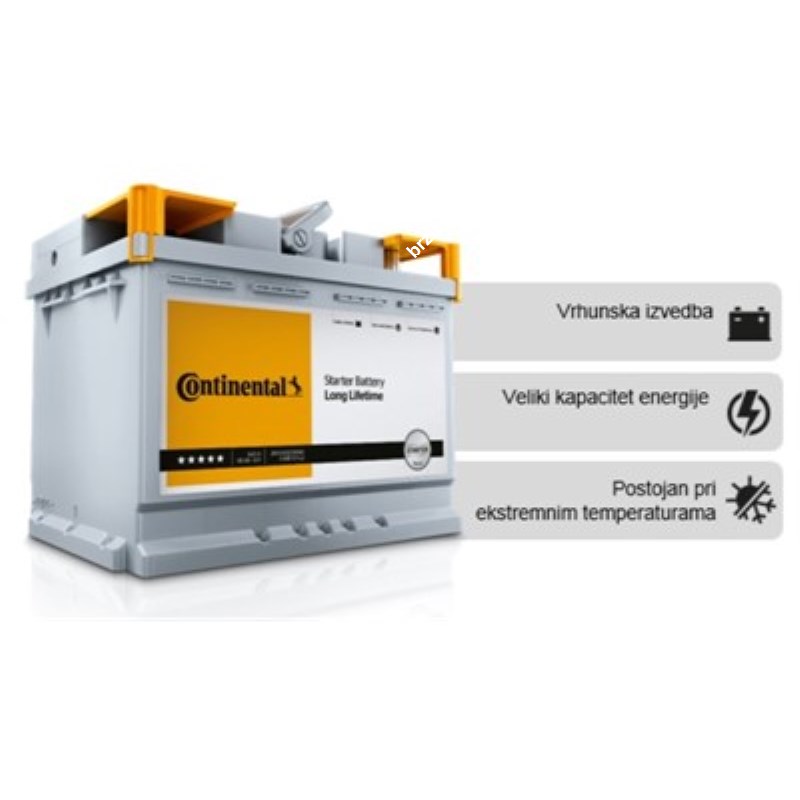 AKUMULATOR CONTINENTAL 50AH (500EN) STARTER